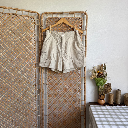 The Sand Bar Linen Shorts (S/26-29W)