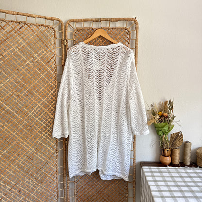 The White Water Tie Front Cardigan (Plus Size)