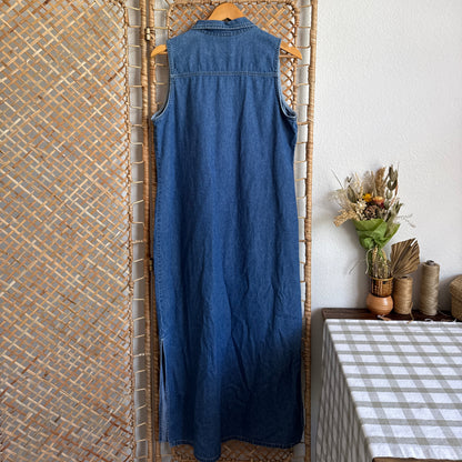 The Blue Current Denim Dress (XS-L)