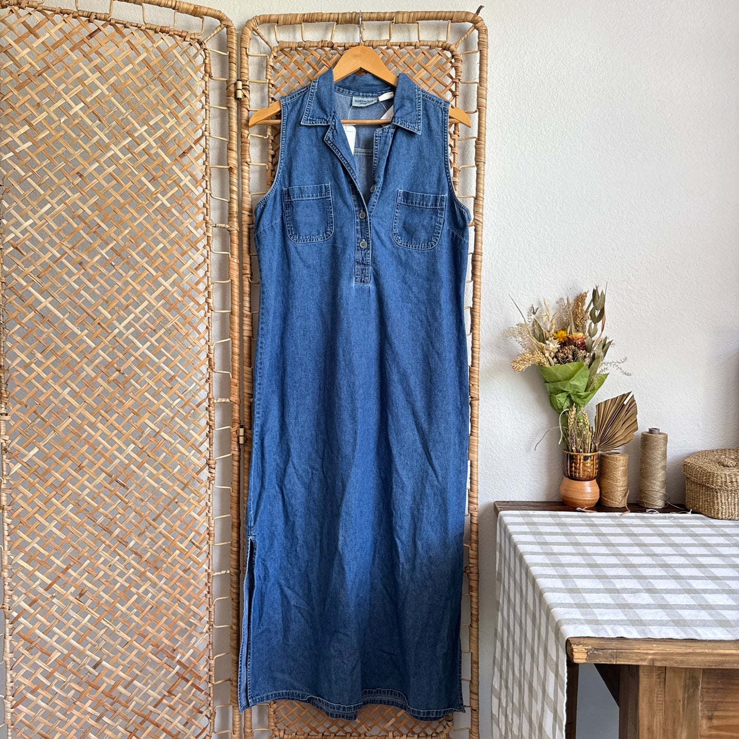 The Blue Current Denim Dress (XS-L)