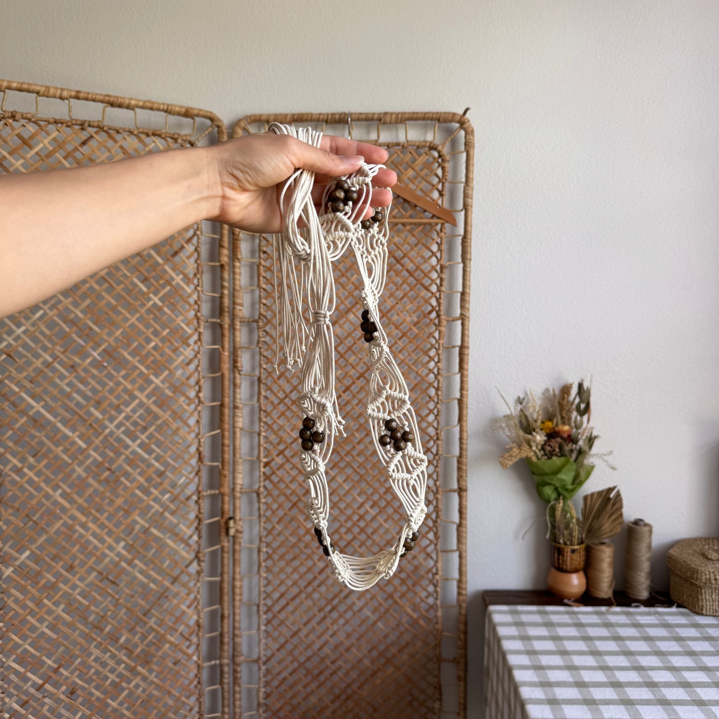 The Ivory Rope Beaded Belt