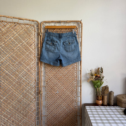 The Hazy Sky Utility Denim Shorts (4)
