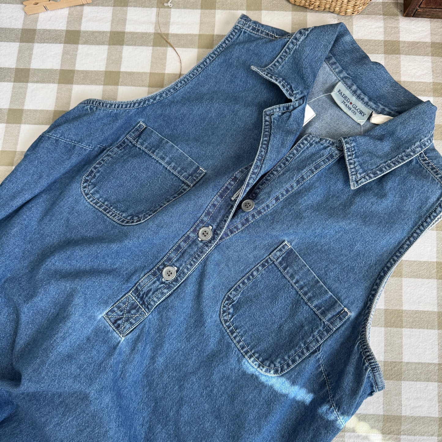 The Blue Current Denim Dress (XS-L)