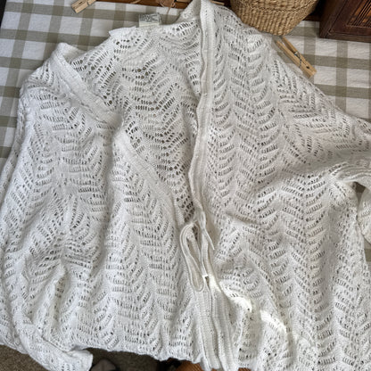 The White Water Tie Front Cardigan (Plus Size)
