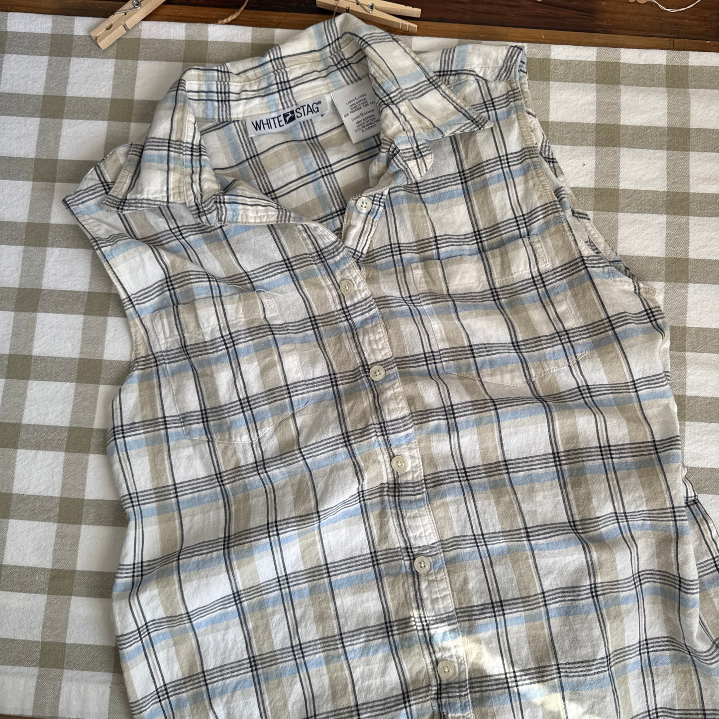 The Boat Ride Plaid Tank (M-L)
