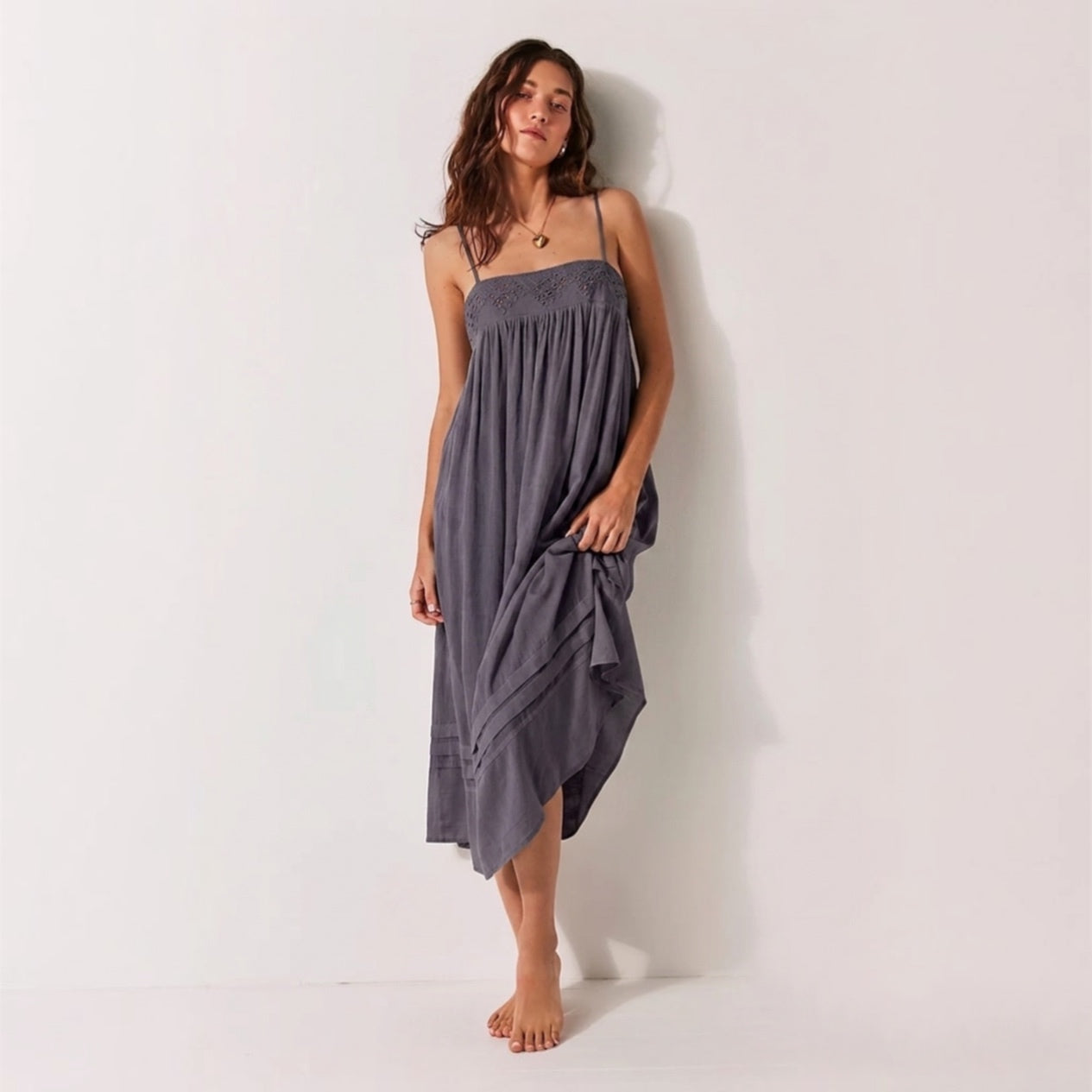 Intimately Free People All-Time Midi Slip (S-M)