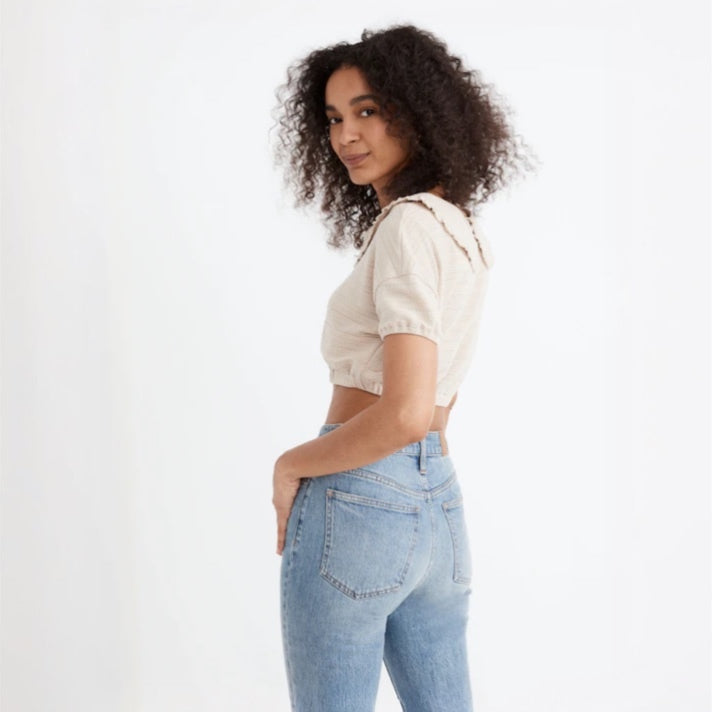 Madewell Ruffle-Collared Top (S)