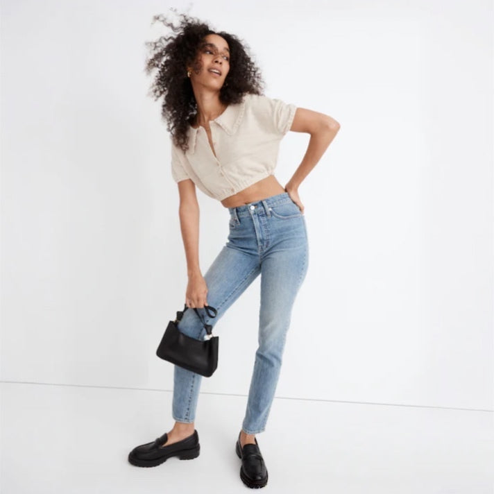 Madewell Ruffle-Collared Top (S)